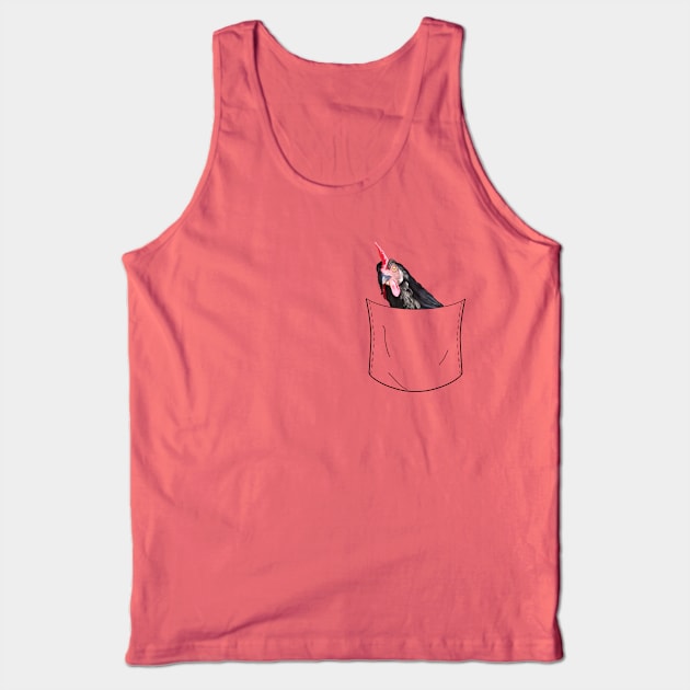 Funny Chicken Pocket Design Tank Top by Suneldesigns